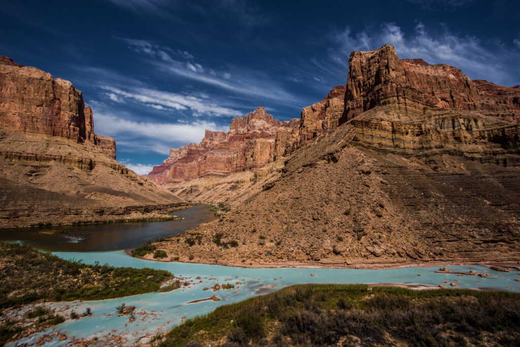 Confluence of the Little Colorado River & Colorado River in the Grand Canyon | Photo by Amy Martin